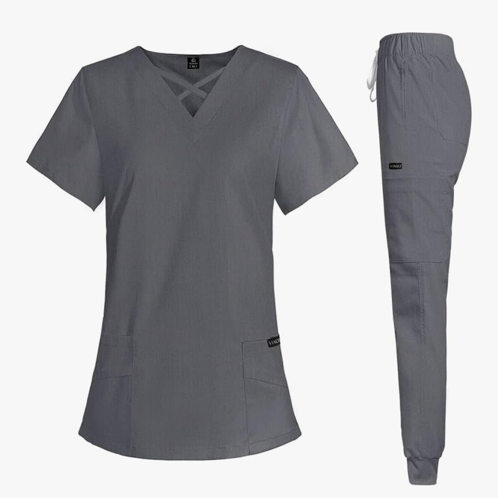 Gray Scrub Set